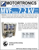 MVF Series MV Contactor 7.2kV – 630A/800A